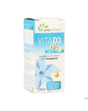 Vitad3 400ui kids    vitanutrics gutt 15ml