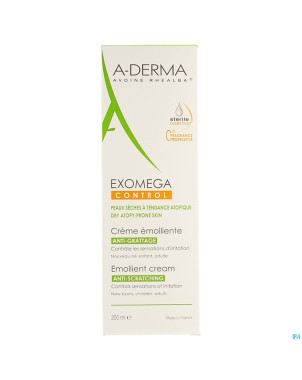 Aderma exomega control creme emollient  tube 200ml