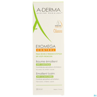 Aderma exomega control baume emollient  tube 200ml