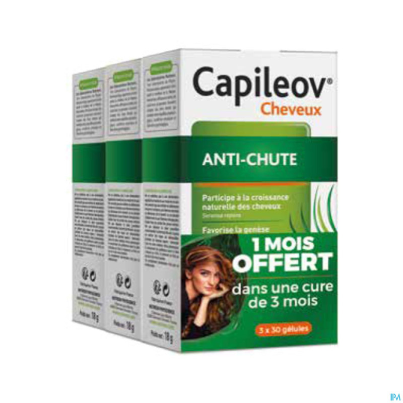Capileov anti chute tripack    caps 3 x 30 promo