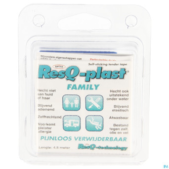 Resq-plast family 4,5mx50mm bleu 1