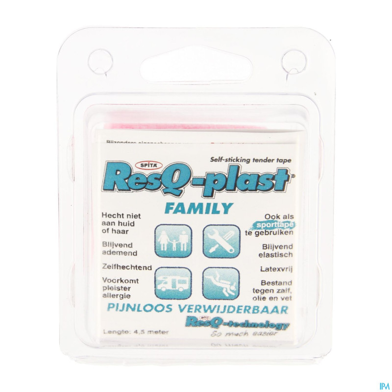 Resq-plast family 4,5mx50mm rose 1