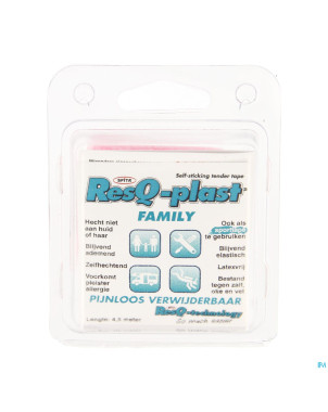 Resq-plast family 4,5mx50mm rose 1