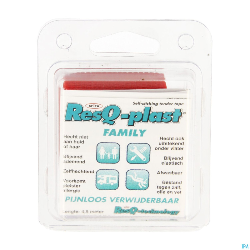 Resq-plast family 4,5mx50mm rouge 1