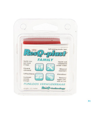 Resq-plast family 4,5mx50mm rouge 1