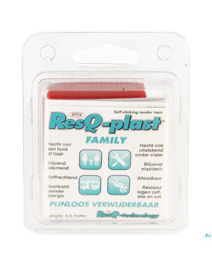 Resq-plast family 4,5mx50mm rouge 1