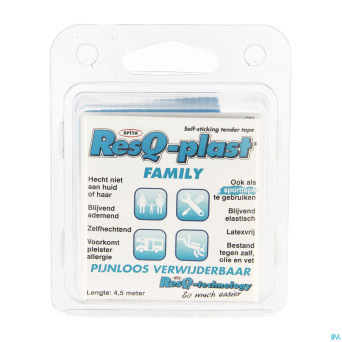 Resq-plast family 4,5mx50mm turquoise 1