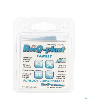 Resq-plast family 4,5mx50mm turquoise 1
