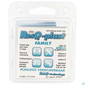 Resq-plast family 4,5mx50mm turquoise 1