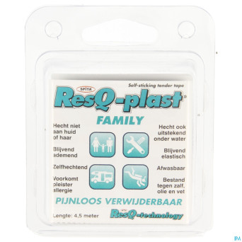 Resq-plast family 4,5mx50mm blanc 1