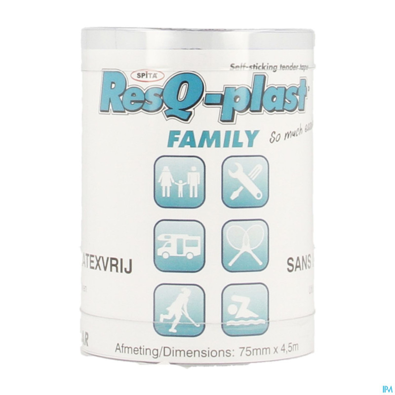 Resq-plast family 4,5mx75mm bleu 1