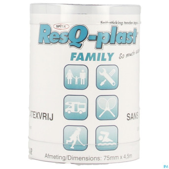 Resq-plast family 4,5mx75mm bleu 1