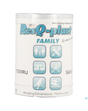 Resq-plast family 4,5mx75mm bleu 1