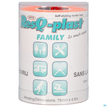 Resq-plast family 4,5mx75mm orange 1