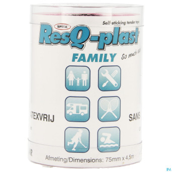 Resq-plast family 4,5mx75mm rose 1