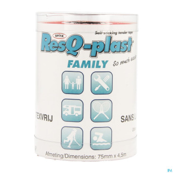Resq-plast family 4,5mx75mm rouge 1