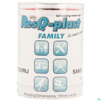 Resq-plast family 4,5mx75mm rouge 1