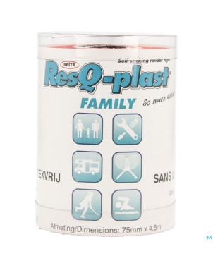 Resq-plast family 4,5mx75mm rouge 1