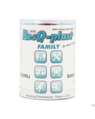 Resq-plast family 4,5mx75mm turquoise 1