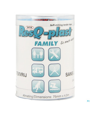 Resq-plast family 4,5mx75mm turquoise 1