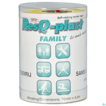 Resq-plast family 4,5mx75mm jaune 1