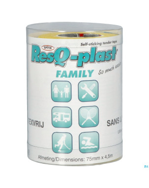 Resq-plast family 4,5mx75mm jaune 1