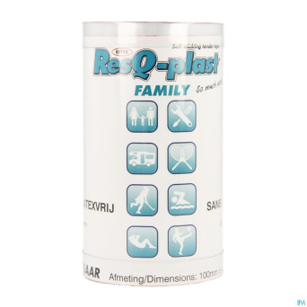 Resq-plast family 4,5mx100mm rouge 1