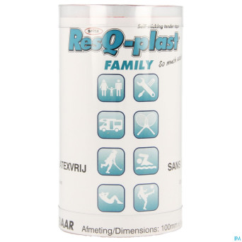 Resq-plast family 4,5mx100mm rouge 1