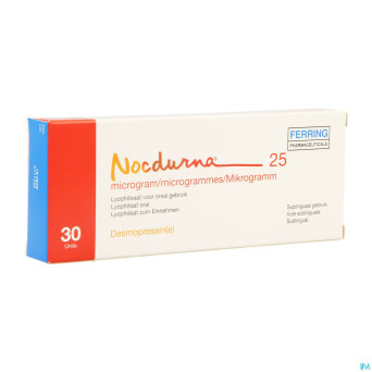 Nocdurna 25mcg lyophilisat usage oral 30 x 1