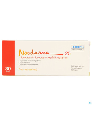 Nocdurna 25mcg lyophilisat usage oral 30 x 1