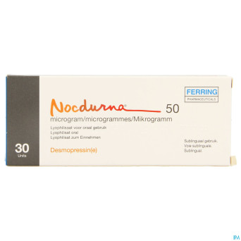 Nocdurna 50mcg lyophilisat usage oral 30 x 1