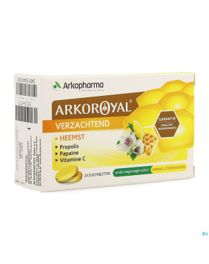 Arkoroyal propolis papaine miel pastilles 24