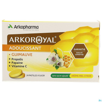 Arkoroyal propolis papaine miel pastilles 24