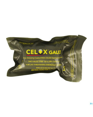 Celox bandage hemostatique 7,6cmx3cm    covarmed