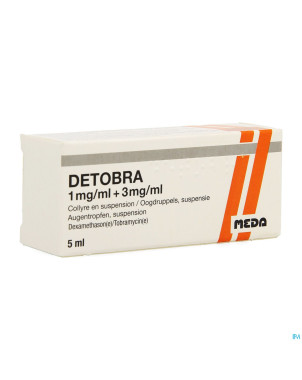 Detobra 1mg/ml + 3mg/ml collyre susp fl 1 x 5ml