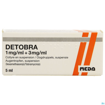 Detobra 1mg/ml + 3mg/ml collyre susp fl 1 x 5ml
