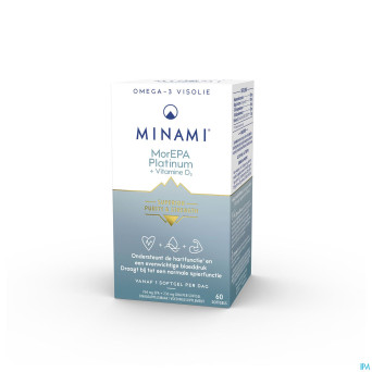 Minami morepa smart fats plat+vit d3 1000iu caps60