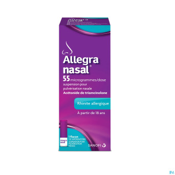 Allegra nasal 55mcg/dose susp pulv. 120 pulv.