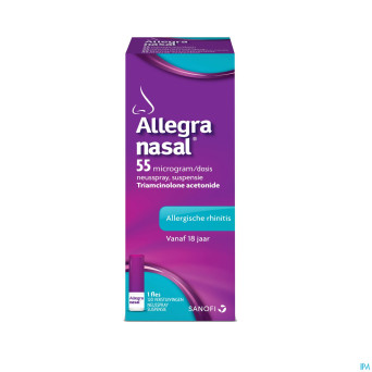 Allegra nasal 55mcg/dose susp pulv. 120 pulv.