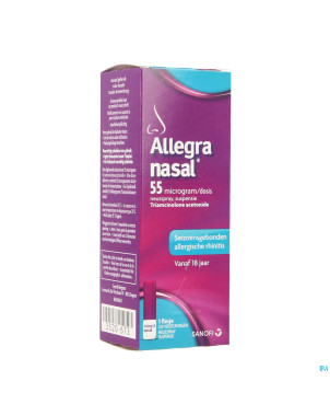 Allegra nasal 55mcg/dose susp pulv. 120 pulv.