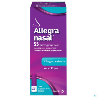 Allegra nasal 55mcg/dose susp pulv. 120 pulv.