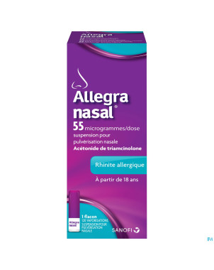 Allegra nasal 55mcg/dose susp pulv. 120 pulv.