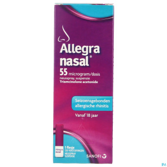 Allegra nasal 55mcg/dose susp pulv. 120 pulv.