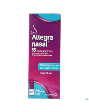 Allegra nasal 55mcg/dose susp pulv. 120 pulv.