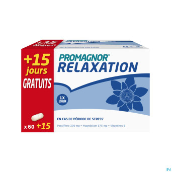 Promagnor relaxation caps  60+15 gratuit    promo
