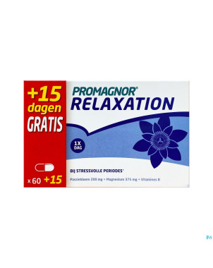 Promagnor relaxation caps  60+15 gratuit    promo