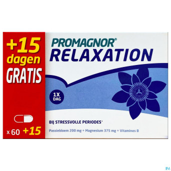 Promagnor relaxation caps  60+15 gratuit    promo