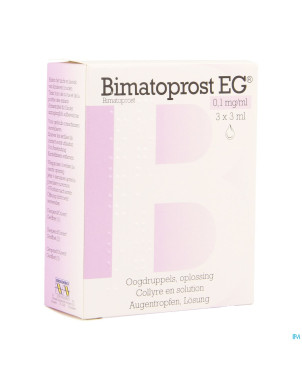 Bimatoprost eg 0,1mg/ml collyre sol fl 3 x 3ml