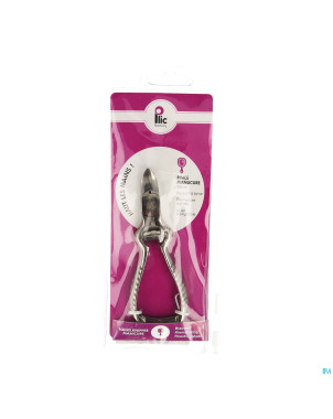 Plic pince manicure acier inoxyd. agrafe