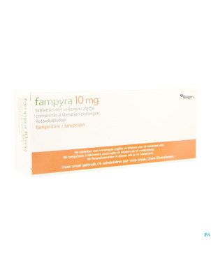Fampyra 10mg liberation prolongee 56x10mg blister
